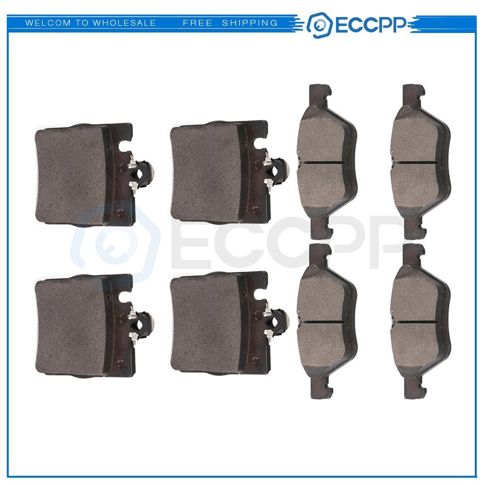 Front and Rear Brake Ceramic Pads For 00-03 Mercedes-Benz CLK320 Performance 6B93BC-57