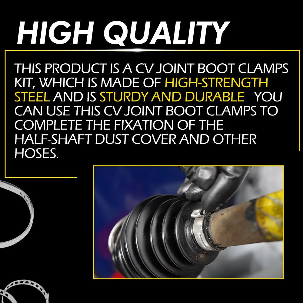 20*For Auto/ATV CV Joint Axle Boot Clamp 20 Crimp Bands Set EOOG US 6B93BC-57
