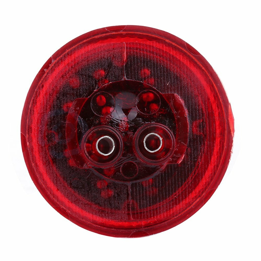 20x 2 inch Red Round 9 LED Side Marker truck trailer Turn Tail Light universal 6B93BC-57