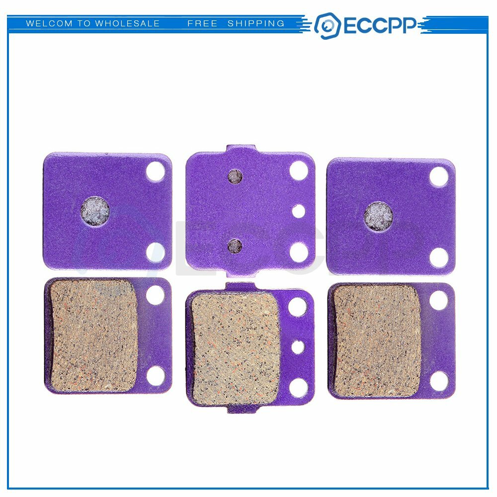 3 Pairs Brake Pads Front And Rear For 1988-2005 Yamaha YFZ350 Banshee 350 6B93BC-57