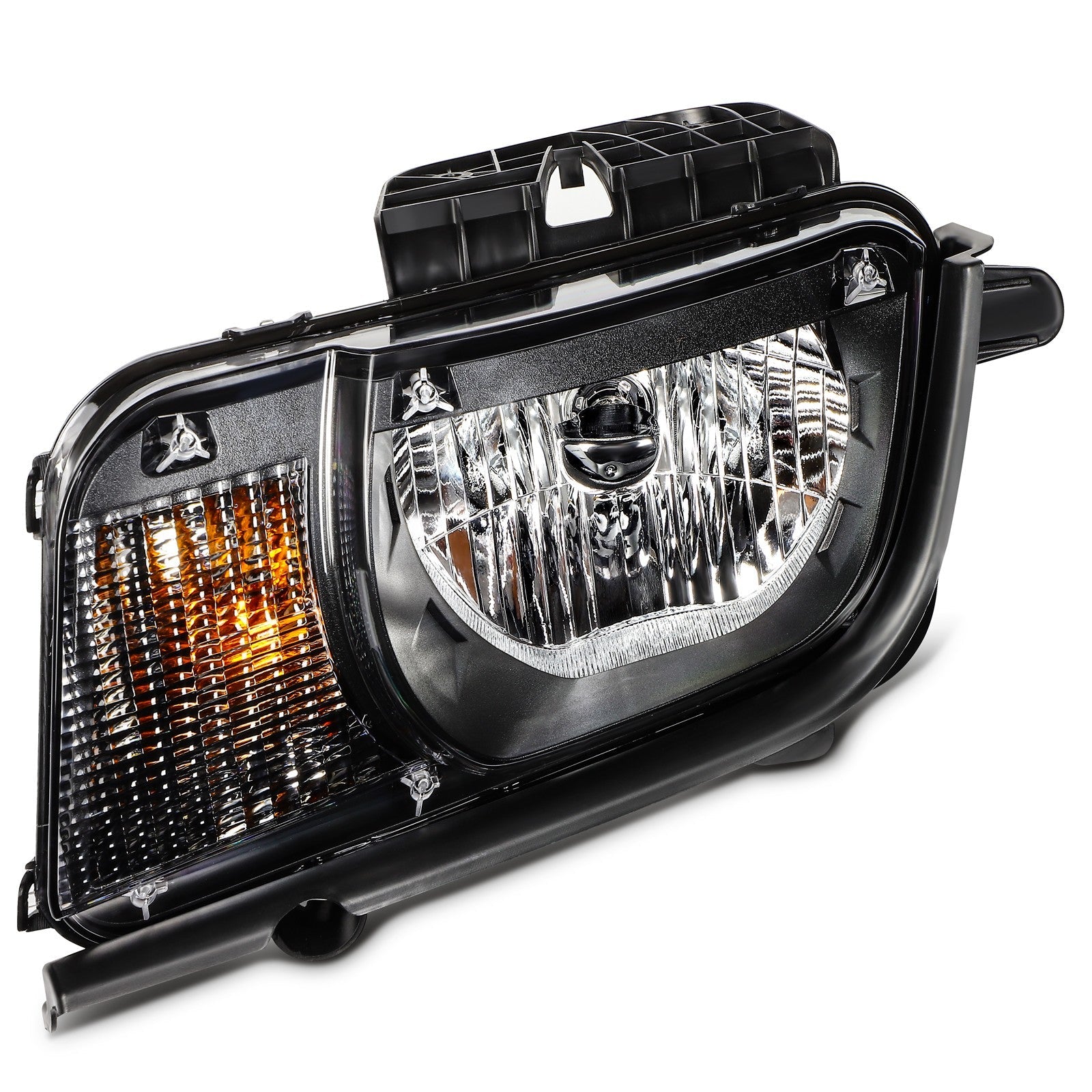 For 2010 2011-2013 Chevy Camaro Black Housing Headlight Assembly Left Side 6B93BC-57