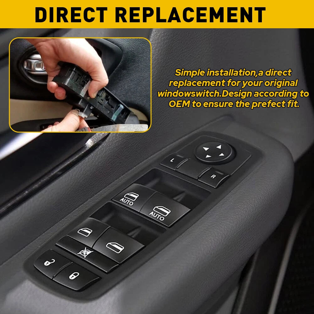 Front Door Power Window Control Switch For Dodge Ram 1500 2500 3500 2013- 2015 6B93BC-57