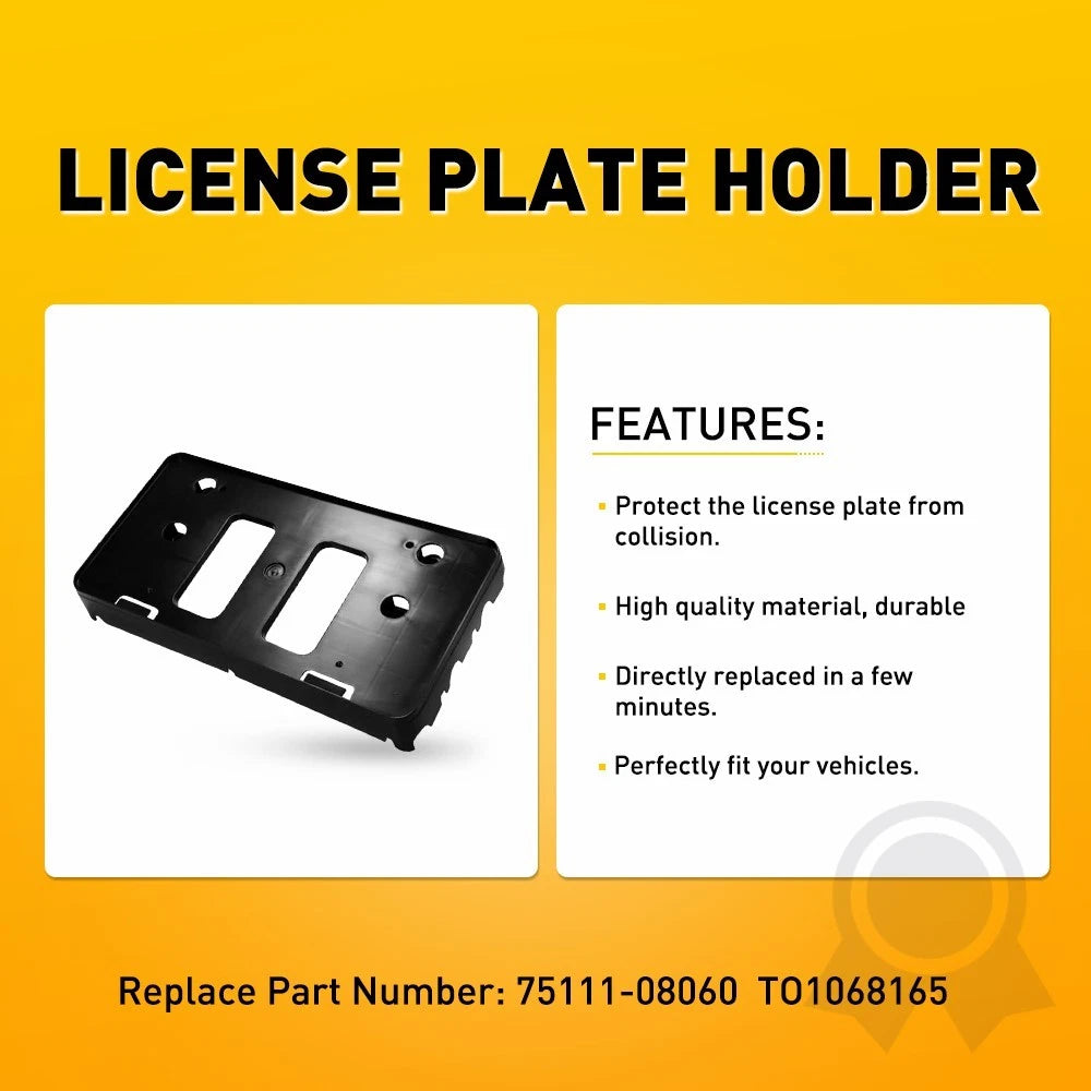 For Toyota Sienna 2021 2022 2023 Front License Plate Frame Tag Holder Bracket EA 6B93BC-57