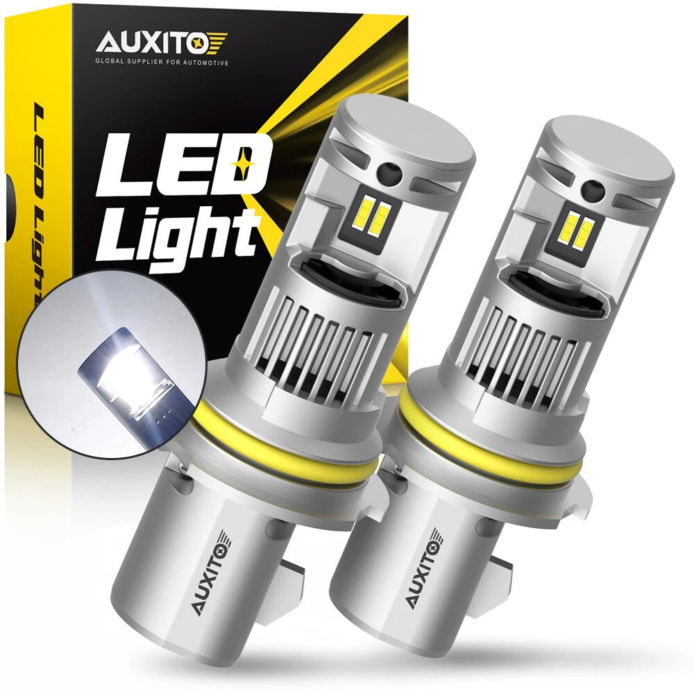 2x AUXITO 9004 HB1 LED Headlight Bulbs Kit 6000K High Low Beam White Q16 EOA AUXITO