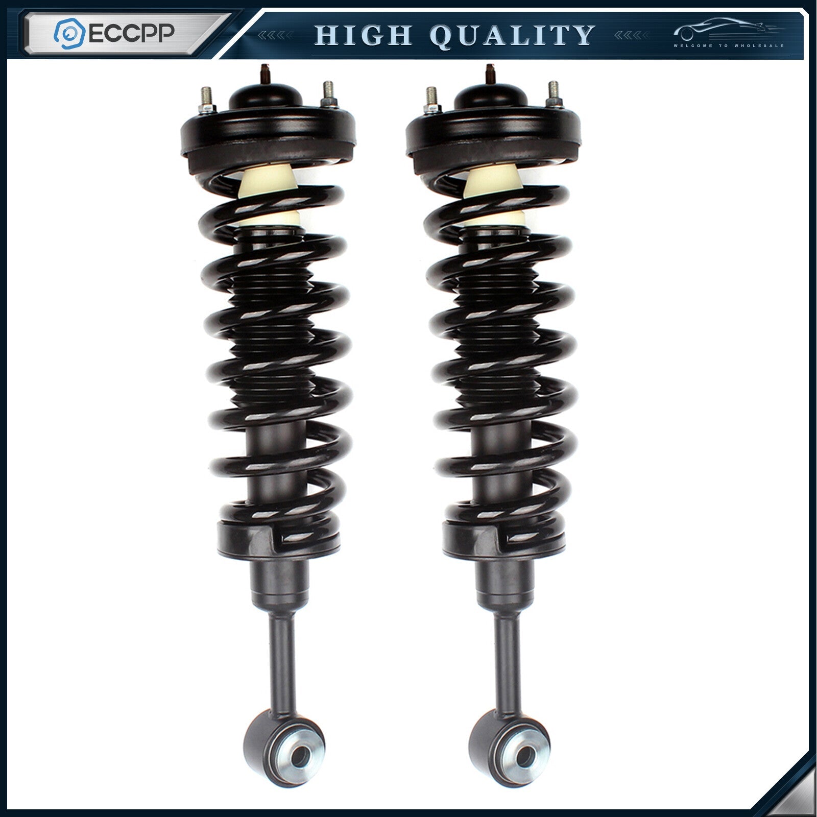 For 2004-2008 Ford F-150 4WD Quick Loaded Front Complete Struts Assembly w/ Coil 6B93BC-57