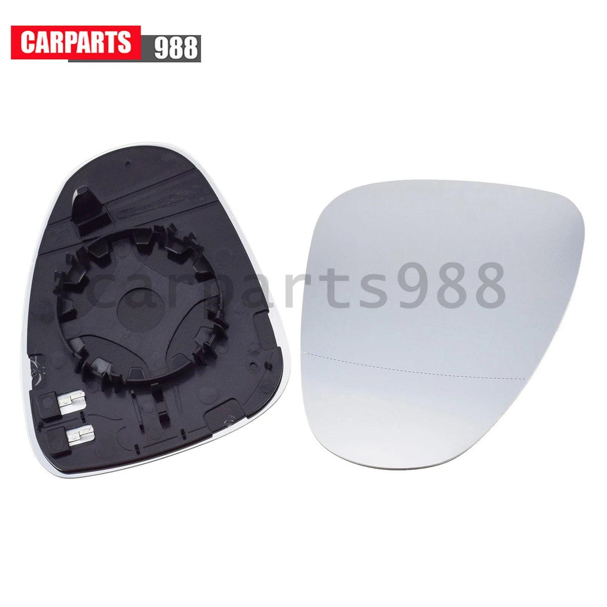 Pair LH RH Heated Mirror Glass For 11-17 Volkswagen Touareg 7P6857522 7P6857521 6B93BC-57