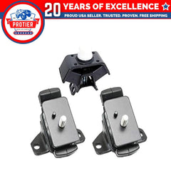 Fits 1999-2002 Toyota 4Runner 3.4L 2WD Motor & Trans Mount Set 3pcs : A7273, 6B93BC-57