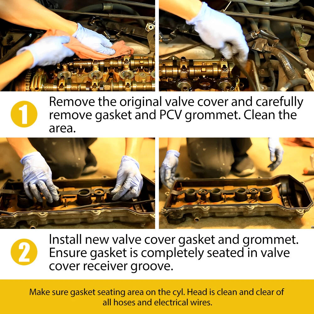 OEM Engine Valve Cover Gasket 90210-06013 Set For Toyota Corolla 2000-2008 US EA 6B93BC-57