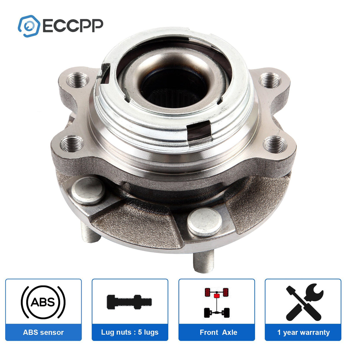 1Pc Wheel Hub Bearing Front For Nissan Altima Maxima Murano Pathfinder Quest 6B93BC-57