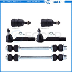 Front Lower Ball Joints Steering Sway Bar Tie Rod End For 1982-1993 Ford Mustang 6B93BC-57