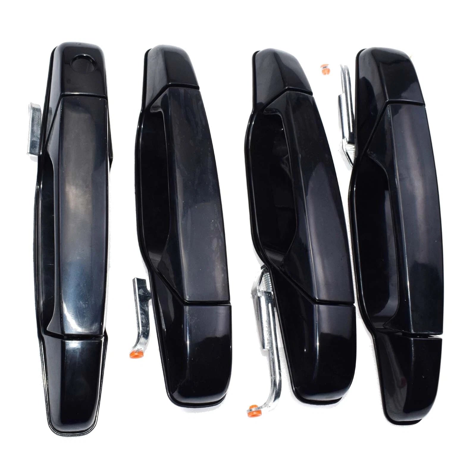 Black Outer Door Handle Front Rear Left Right For Chevy Tahoe GMC Yukon Sierra 6B93BC-57