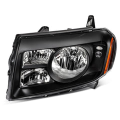 Pair Kit Halogen Headlights Assembly For 2009-2011 Honda Pilot 3.5L Black Amber 6B93BC-57