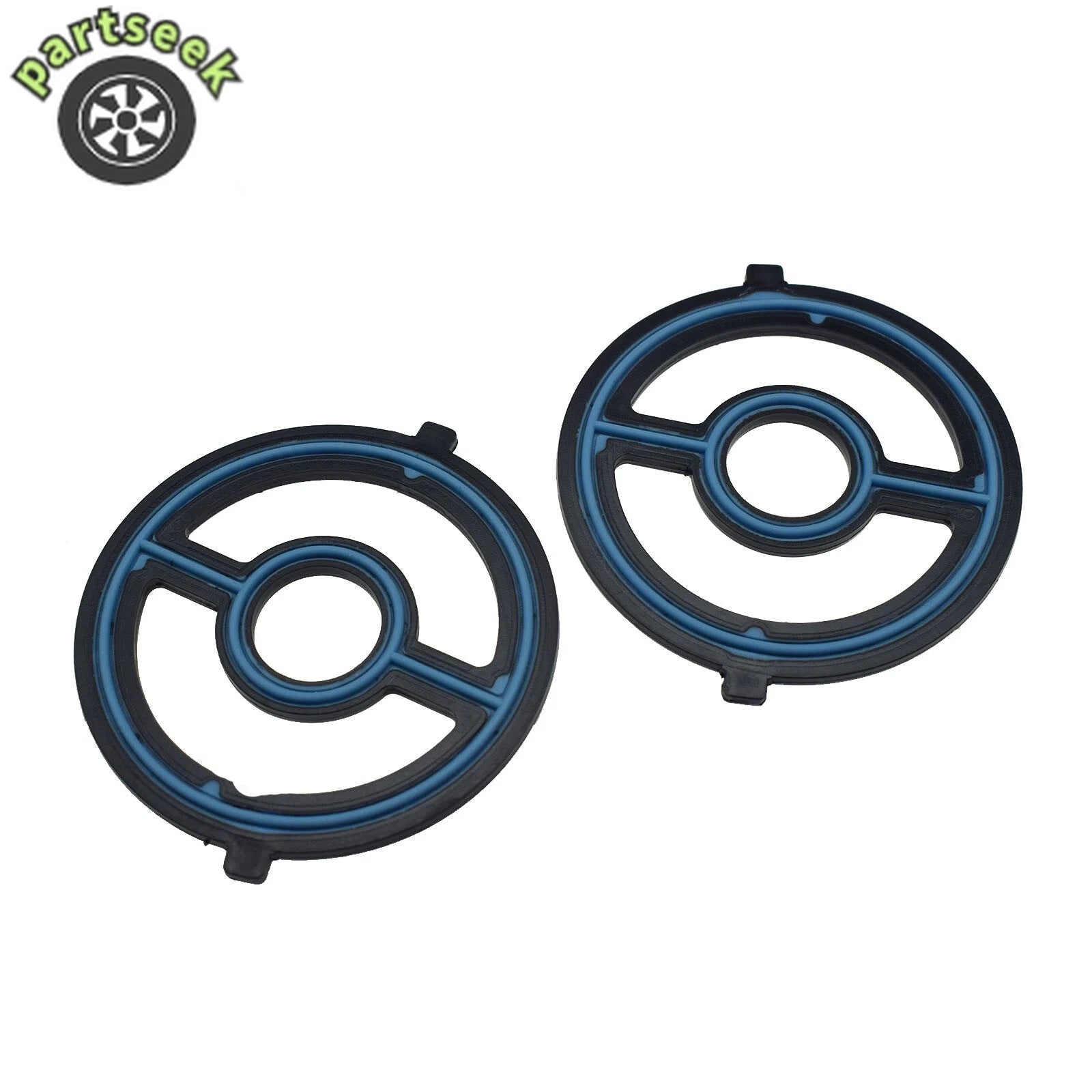 2PCS Engine Oil Cooler Seal Gasket For Mazda 3 5 SPEED 6 CX7 Tribute LF02-14-700 6B93BC-57