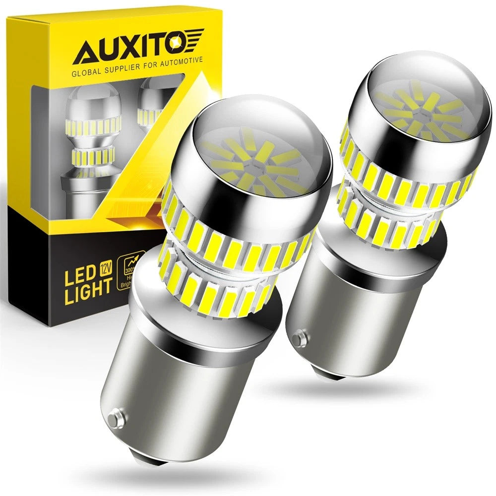 SUPER BRIGHT LED Tail Brake Stop Reverse Parking Signal Turn Light Bulbs White 6B93BC-57