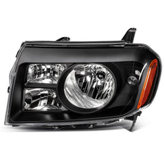Pair Kit Halogen Headlights Assembly For 2009-2011 Honda Pilot 3.5L Black Amber 6B93BC-57