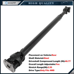 ECCPP Rear Driveshaft For Toyota 4Runner 1996-2000 936-796 4WD Automatic/Manual ECCPP