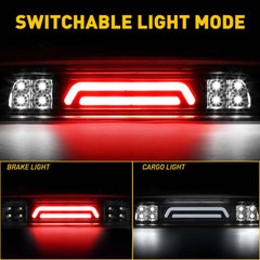 For 2007-2018 Toyota Tundra 3rd Third Brake Light LED Smoke Rear Tail Cargo Lamp 6B93BC-57