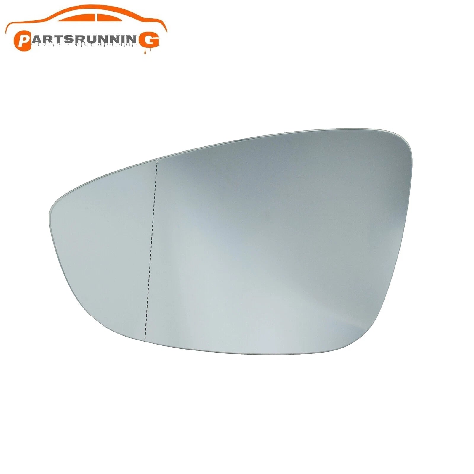 Driver Left Side Mirror Glass Heated For 2009-2017 VW CC Eos Passat 5C6857521B 6B93BC-57