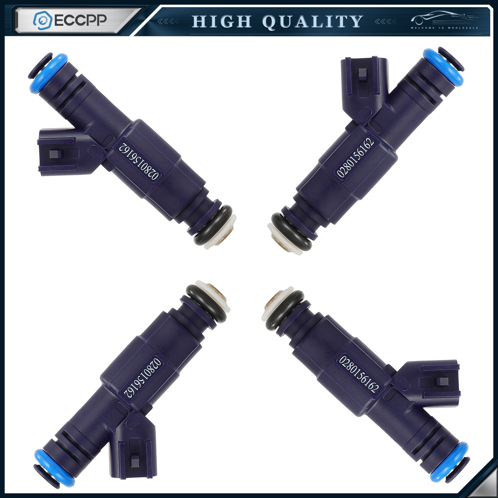 4pcs Fuel Injectors for Ford Focus Escape Mazda Tribute Mariner 2.3L Focus 2.0L 6B93BC-57