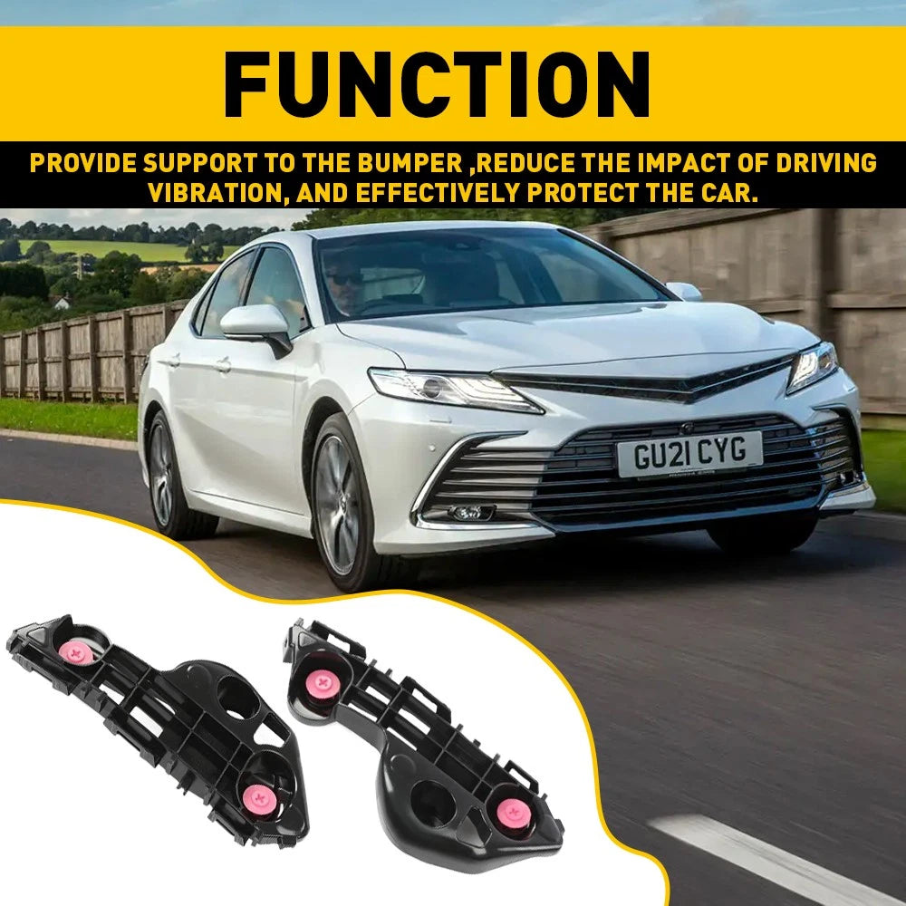 Bumper Bracket For 2018-2021 Toyota Camry Side Cover Reinforcement L+R Set of 2 6B93BC-57