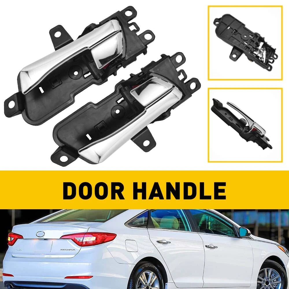 Front/Rear Left Right Inside Door Handle For Hyundai Sonata 2011-2015 Chrome EOA 6B93BC-57