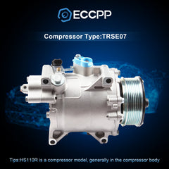 A/C Compressor For 2006-2009 2010 Honda Civic Acura CSX 2.0L 97560