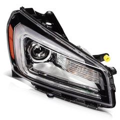 Pair Kit LED Headlights Assembly For 2013-2017 GMC Acadia 3.6L Black Amber 6B93BC-57