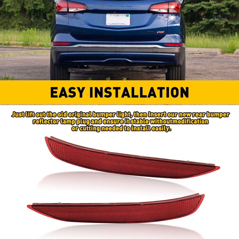 Rear Bumper Reflector Tail Case Lamp Left Right For Chevrolet 2018-2022 Equinox 6B93BC-57