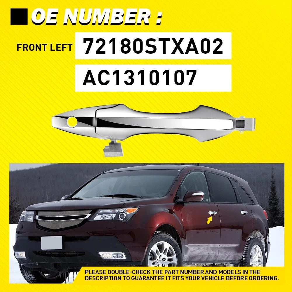 Front Left Driver Exterior Outside Door Handle For 2007-2013 Acura MDX Base EOA 6B93BC-57