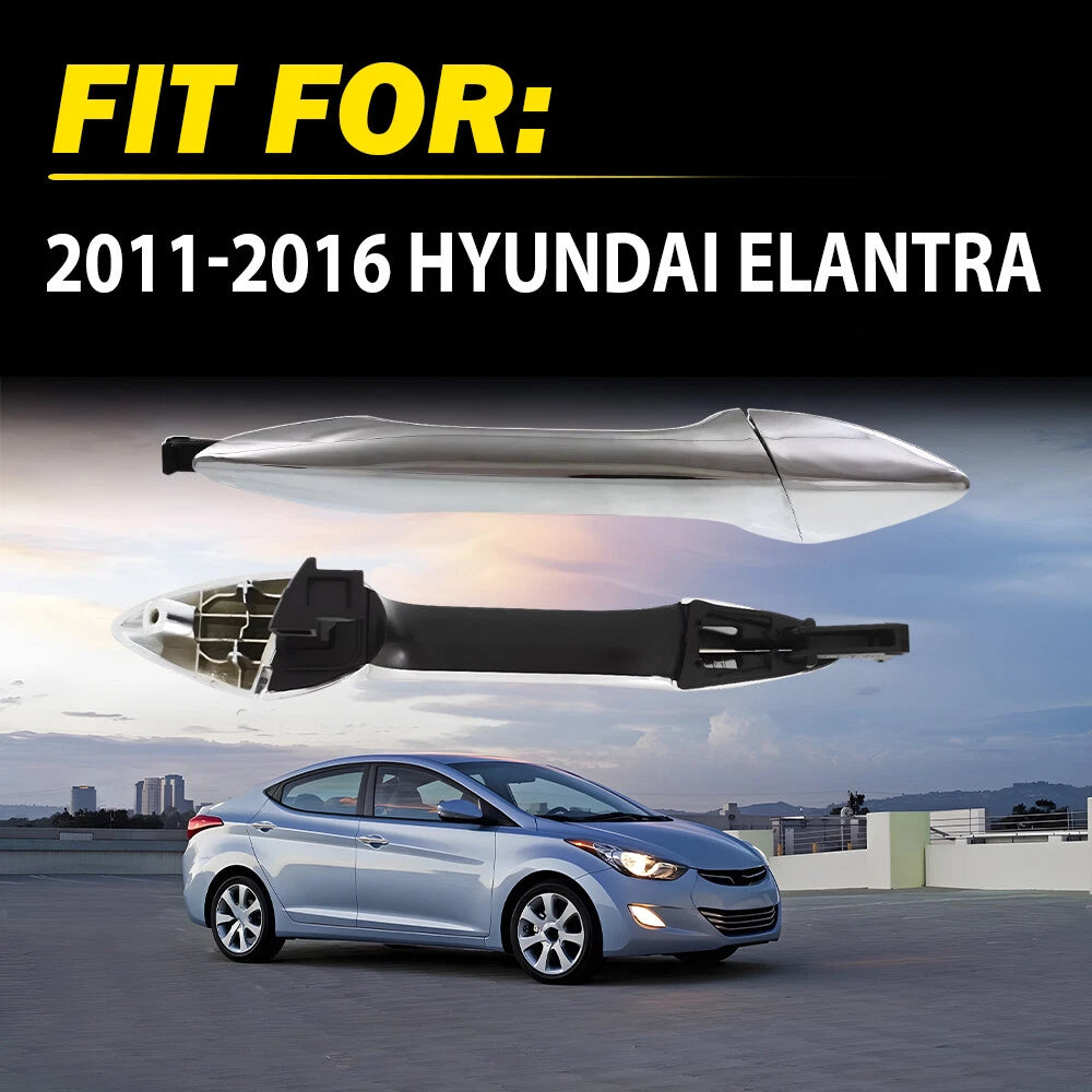 Rear Right Passenger Exterior Door Handle Chrome For 2011-2016 Hyundai Elantra A 6B93BC-57