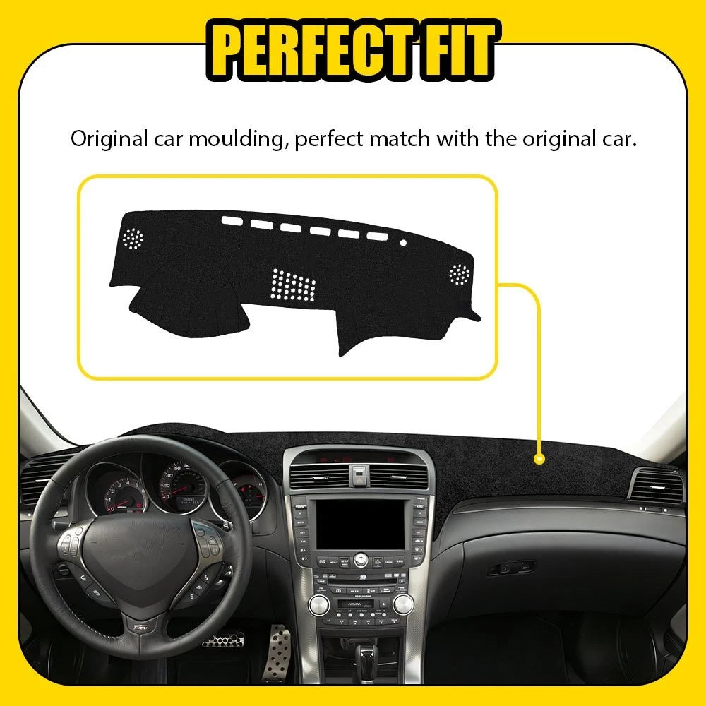 For Acura TL 2004 2005 06 2007 2008 Dashboard Pad Carpet Dash Cover Mat Black EA 6B93BC-57