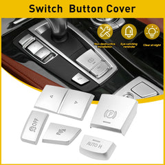 Chrome Handbrake Auto Hold Button Switch Cover Trim For BMW 5 6 7 X3 X5 X6 F10 A 6B93BC-57