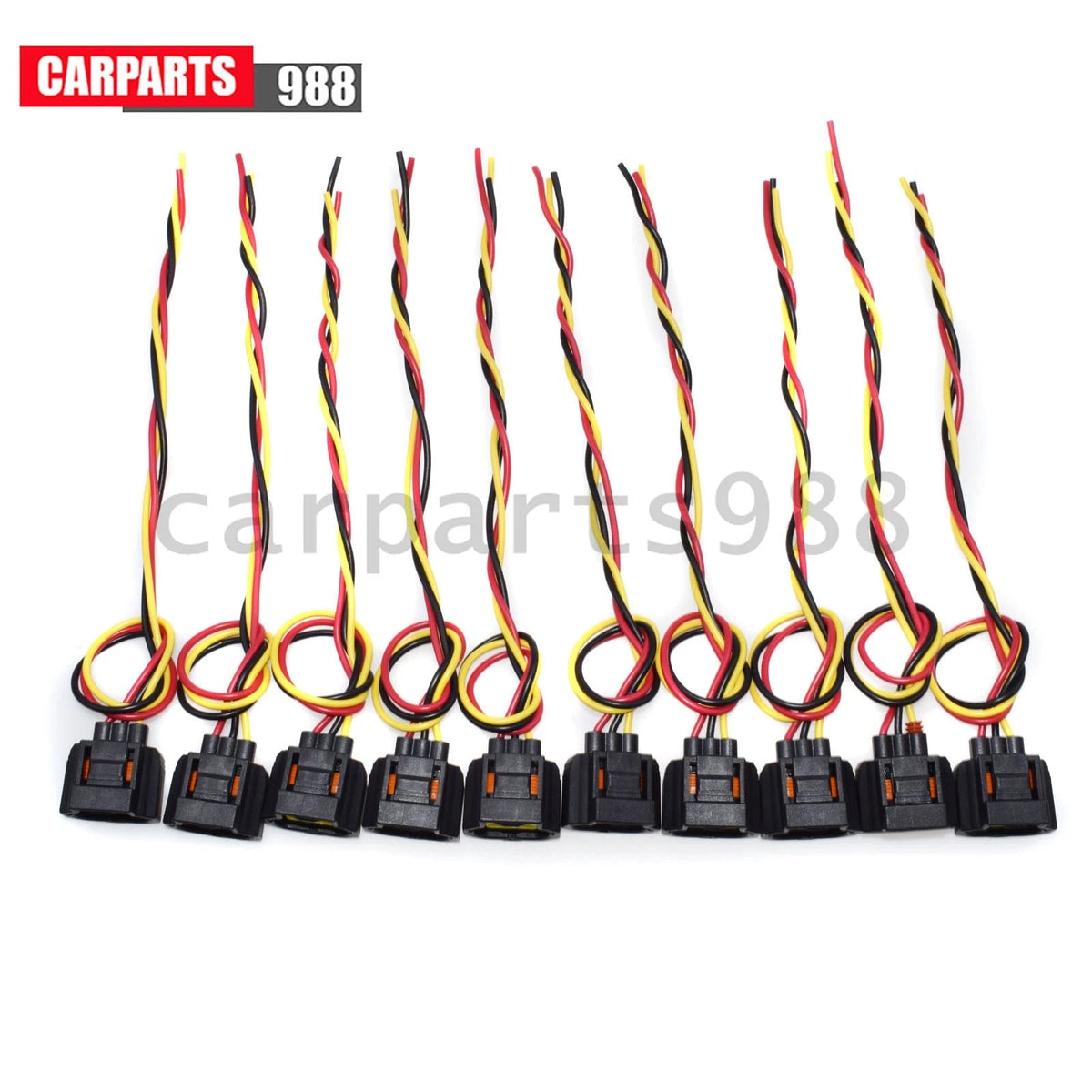 For Ford 6G Lincoln Alternator Connector Plug 3 Wire Pigtail Plug 10Pcs WPT-118 6B93BC-57