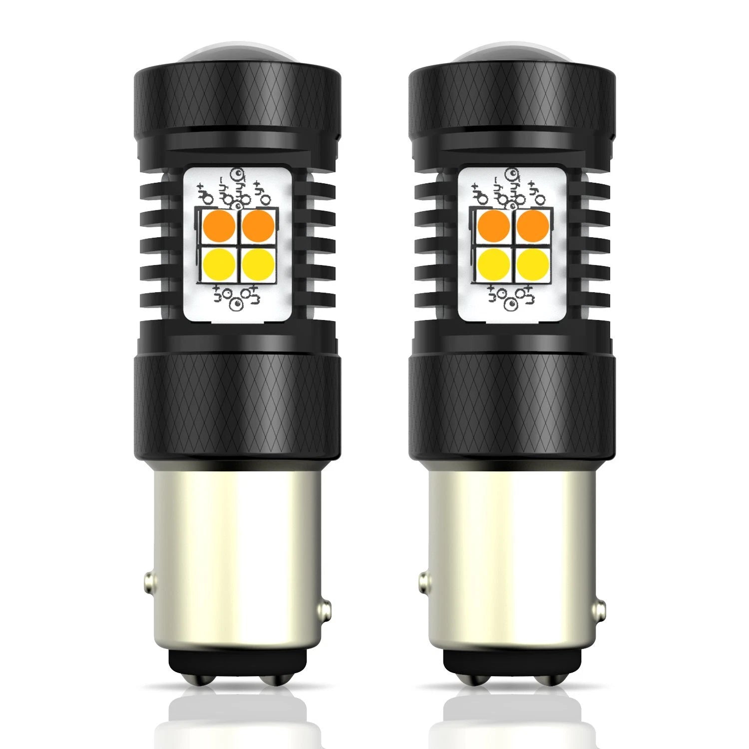 AUXITO 1157 Switchback LED Front Turn Signal Parking DRL Light Bulb Dual Color A AUXITO