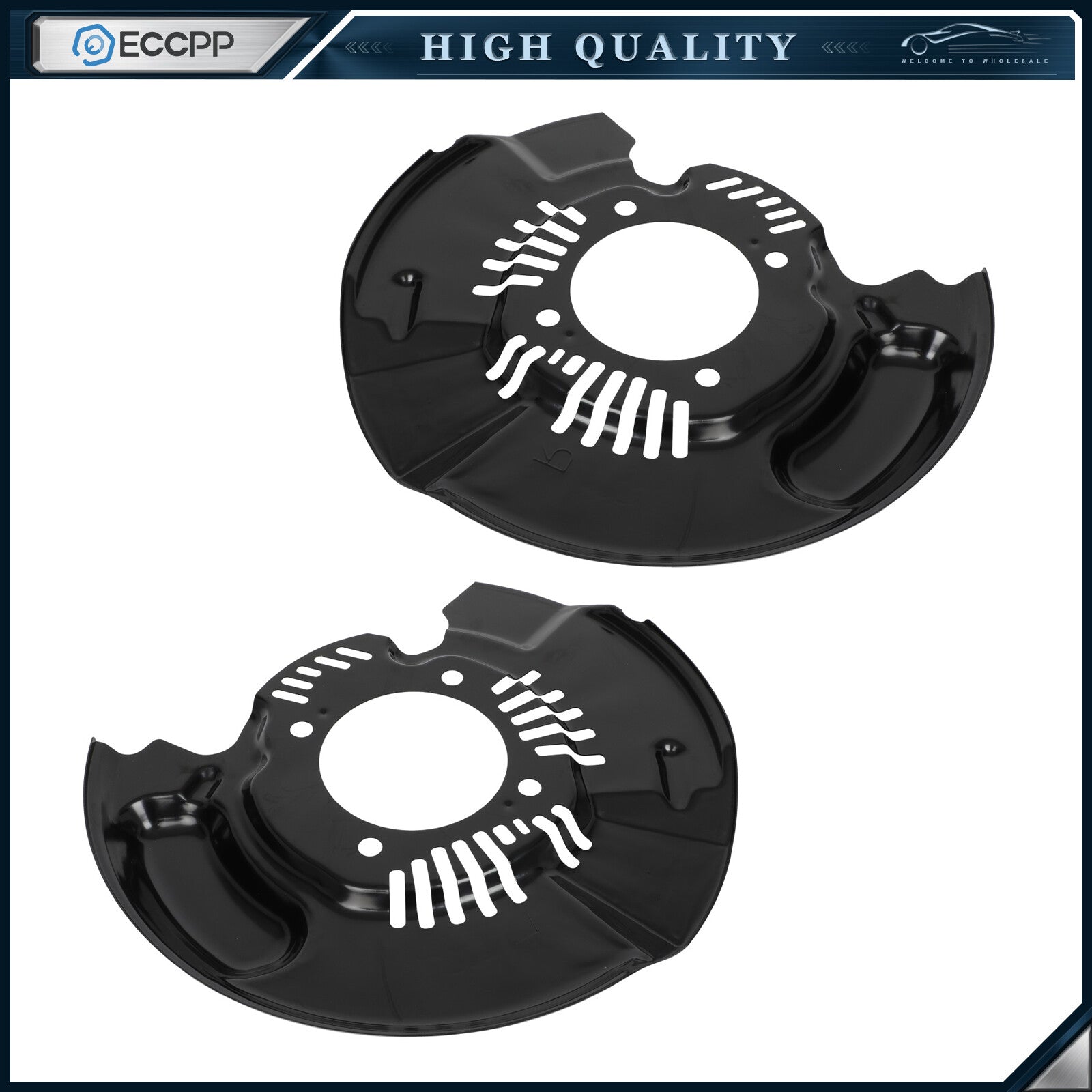 Front RH & LH Brake Dust Shields 2Pcs For Toyota Tacoma 47782-04050 47781-04050 6B93BC-57