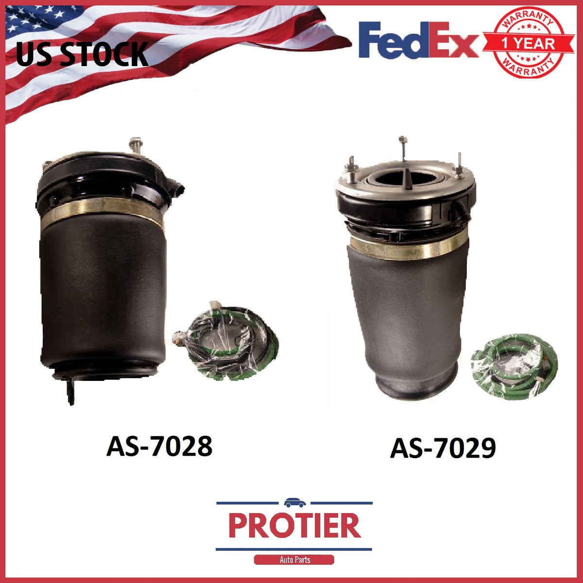 Air Suspension Bag Pair for 2000-2006 BMW X5 fits Front Left and Right 6B93BC-57