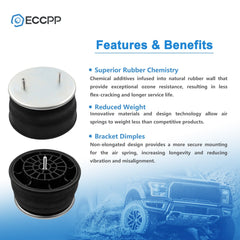 Pair Air Suspension Air Springs W01-358-8729 For ContiTech Goodyear 1R13-130 6B93BC-57