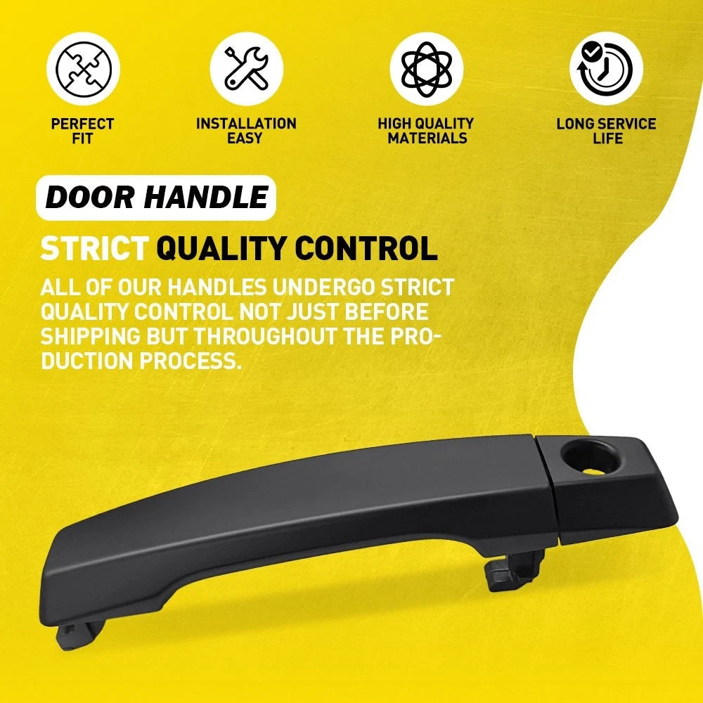4PCS Front+Rear Exterior Door Handles Black For 2004-2015 Nissan Titan Armada EA 6B93BC-57