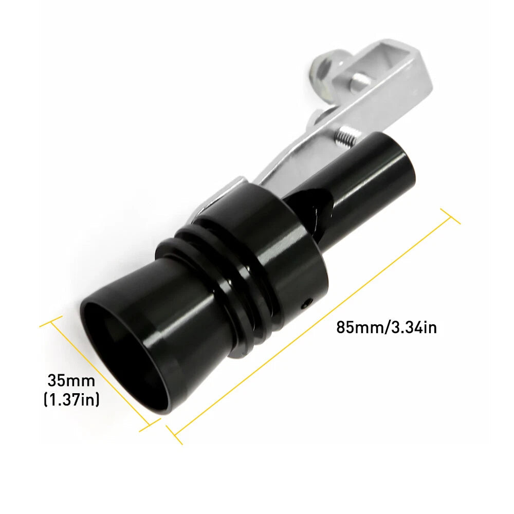 Universal Exhaust Turbo Muffler Pipe Sound Whistle Car Oversized Roar Maker XL 6B93BC-57