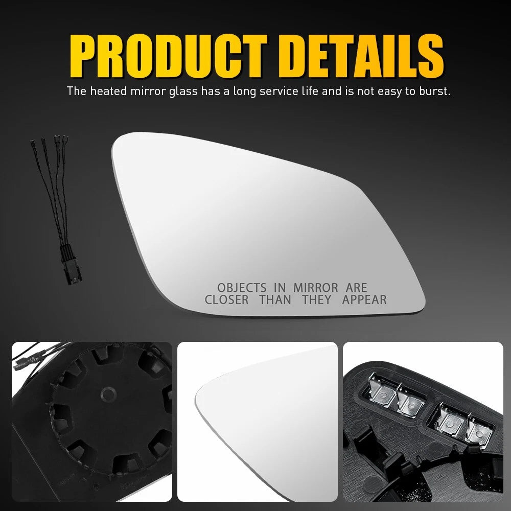 Passenger Right Heated Mirror Glass Fits BMW 528I 535D 640I 760LI 2010-2016 EOA 6B93BC-57