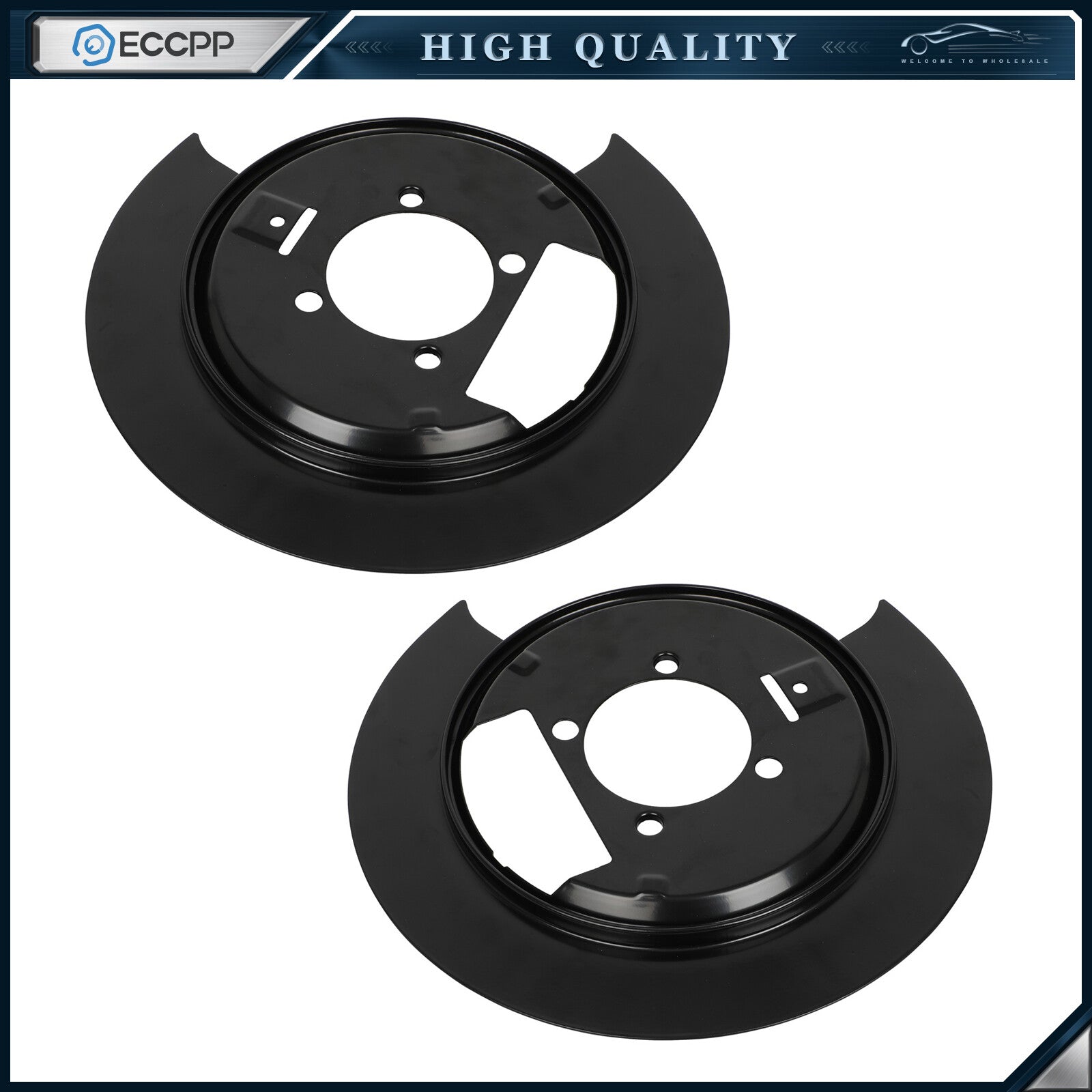 For 4WD 1998-04 Chevy S10 GMC Sonoma Rear Brake Dust Shield Set 6B93BC-57