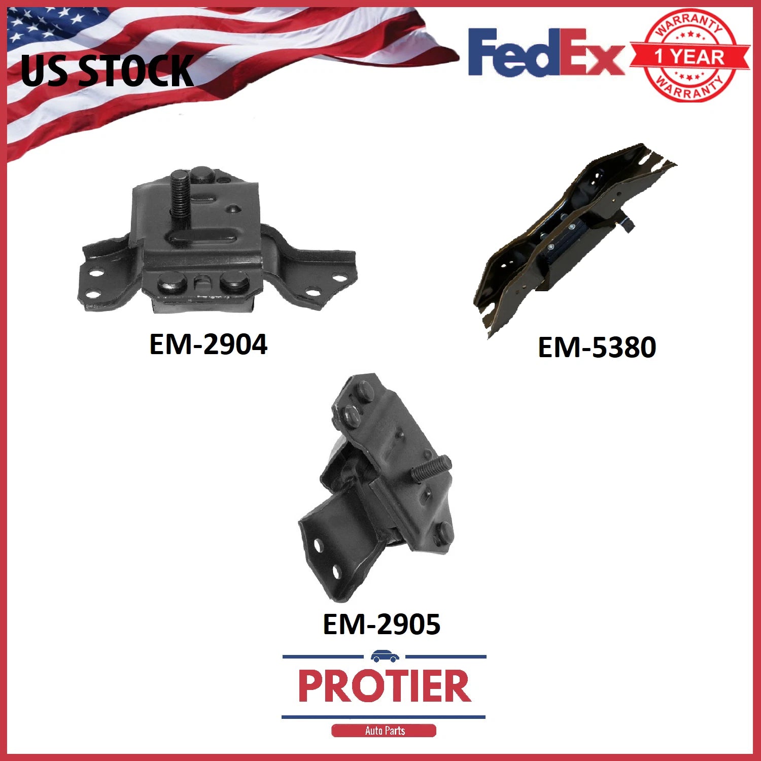 Engine Motor & Trans.Mount Compatible for 1999-2004 Ford Mustang 3.8L 6B93BC-57