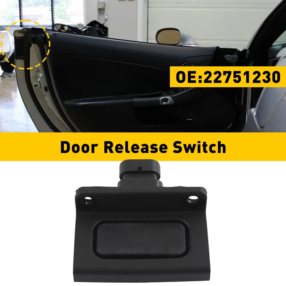 For 2005-2013 C6 Corvette GM Exterior Door Release Switch Pad 22751230 Black EOA 6B93BC-57