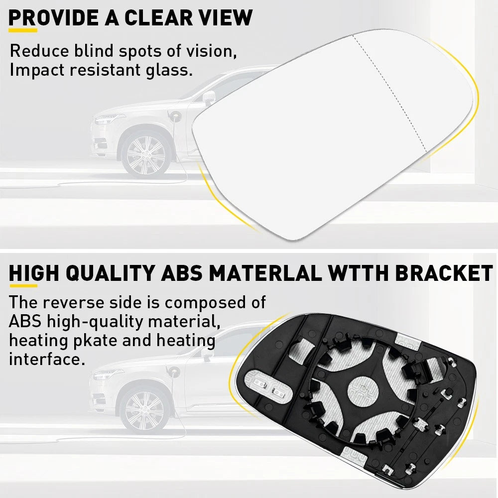 For Audi S5 A4 A5 Quattro S4 A3 Heated Left Right Side Door Wing Mirror Glass 6B93BC-57