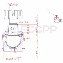 For 1993-1998 Jeep Grand Cherokee ECCPP 4PCS Front Upper & Lower Ball Joints ECCPP