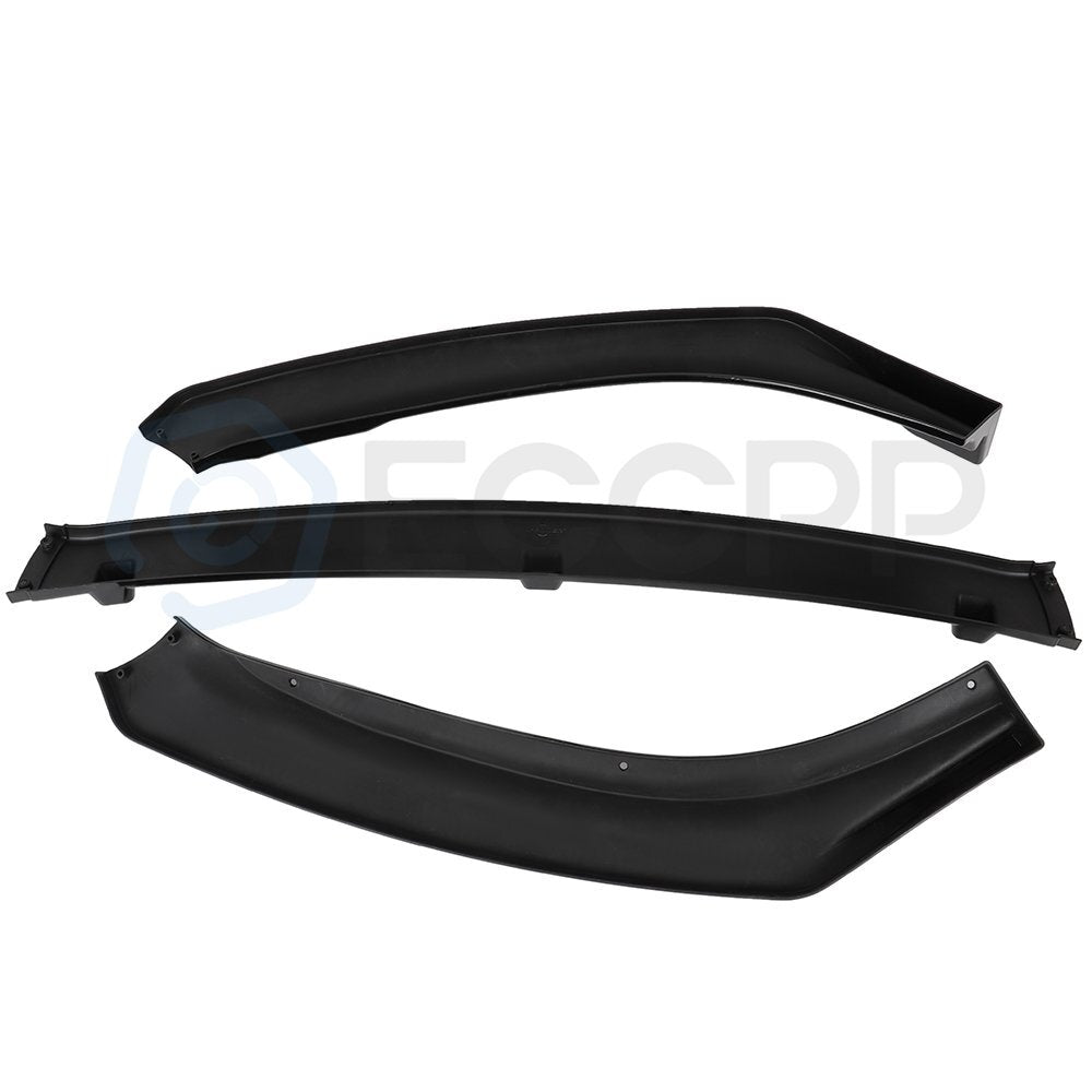 For 2014-2018 Mazda 6 3PC Glossy Black Front Bumper Lip Body Kits 6B93BC-57