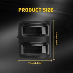 2pcs Smoke Lens Side Mirror Light Cover For 2008-16 Ford F250 F350 Super Duty EA 6B93BC-57