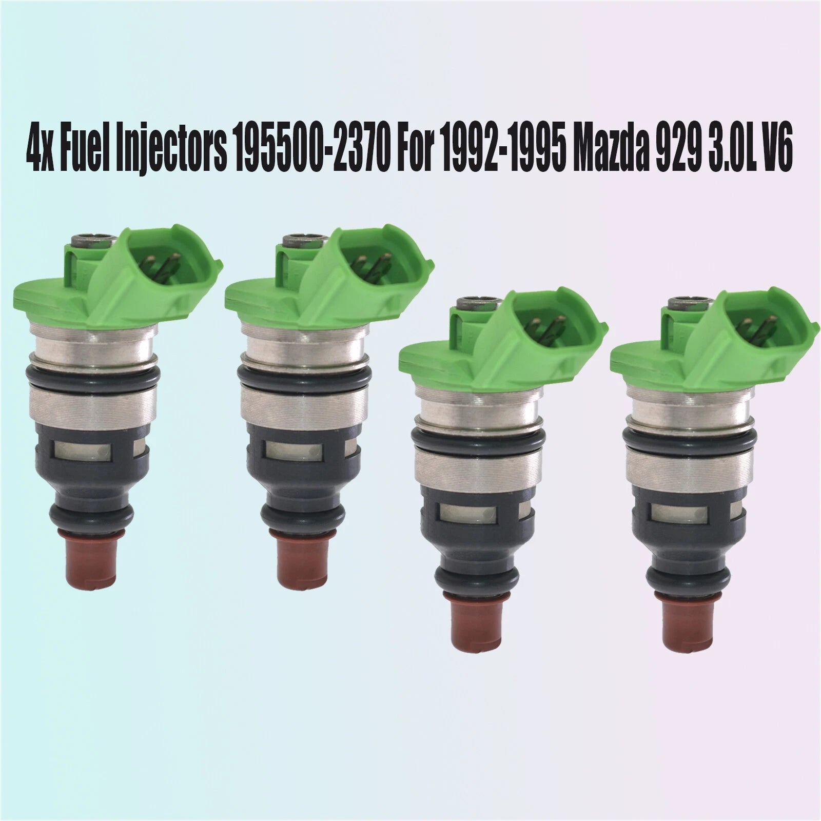 4pcs Fuel Injectors 195500-2370 1955002370 For 1992-1995 Mazda 929 3.0L V6 6B93BC-57