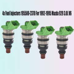 4pcs Fuel Injectors 195500-2370 1955002370 For 1992-1995 Mazda 929 3.0L V6 6B93BC-57