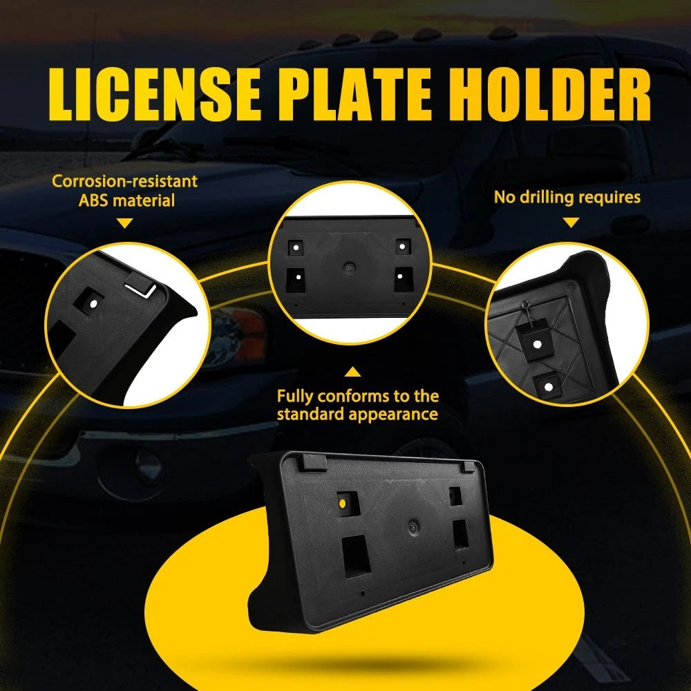 For 2004-2008 Dodge Ram 1500 2500 3500 Front License Plate Tag Holder Bracket EA 6B93BC-57